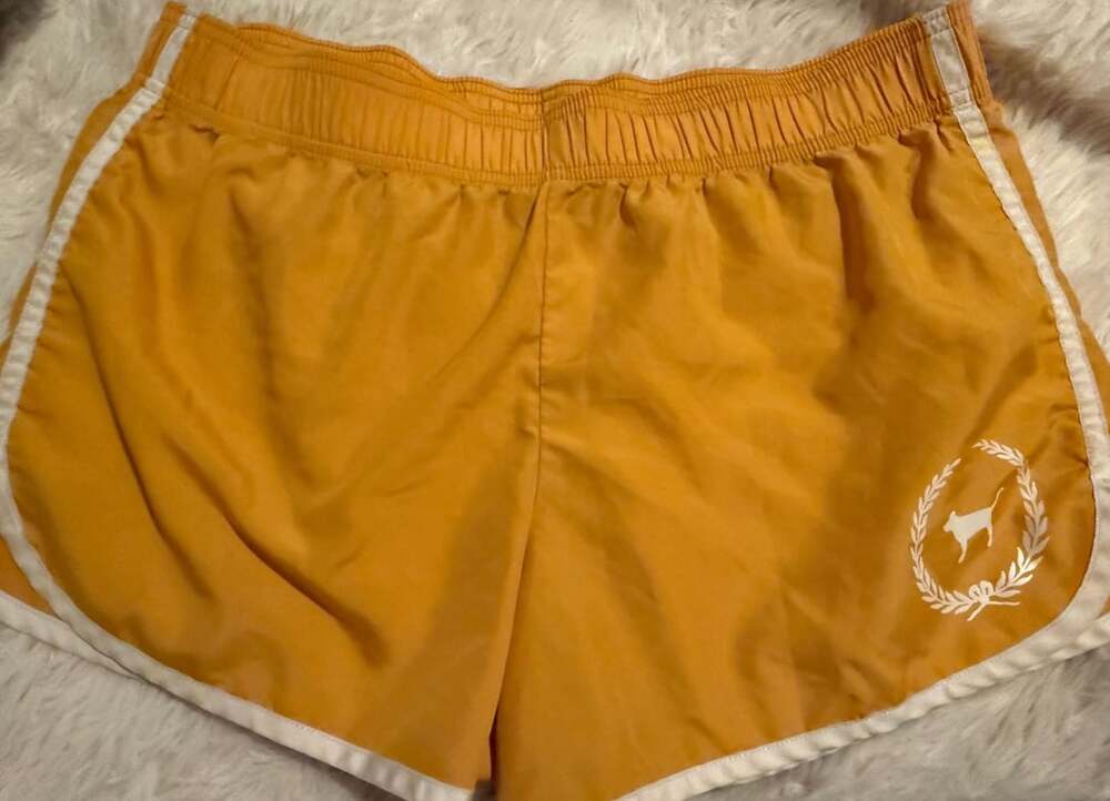 PINK Victoria's Secret Shorts Size M Yellow Active Athletic